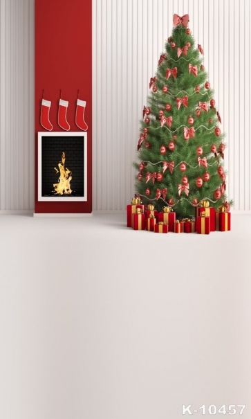  Fashion Simple Christmas Tree Background Rustic Christmas Backdrop