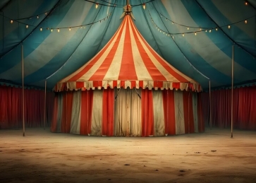 Striped Tent Carnival Circus Backdrop Amusement Park Photography Background