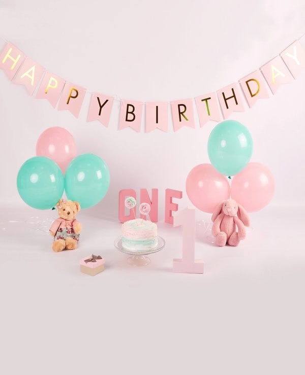 baby girl birthday background